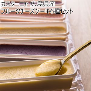 カスターニャ 広島県産フルーツチーズケーキ6種セット フルーツチーズケーキ45g【ふるさとの味・中四国】