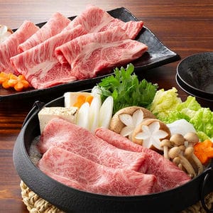 旬とごちそうコース「銘柄牛 肉づくし」　三重県産 松阪牛すきやき用食べ比べセット(かたロース、かた) 600g