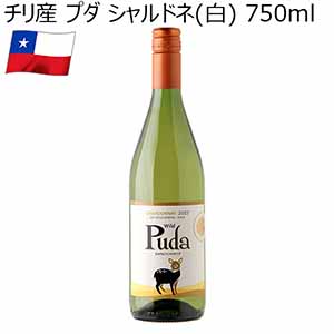 チリ産 プダ シャルドネ(白) 750ml 【おいしいお取り寄せ】