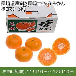 長崎県産(JA長崎せいひ) みかん 味ロマン 3kg【限定200点】【お届け期間：11月10日〜12月10日】【おいしいお取り寄せ】