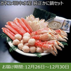 カネコメ田中水産 純正かに鍋セット【お届け期間：12月26日〜12月30日】【年末年始ごちそう特集】