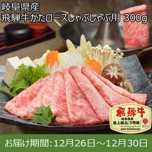 岐阜県産 飛騨牛かたロースしゃぶしゃぶ用 300g【お届け期間：12月26日〜12月30日】【年末年始ごちそう特集】