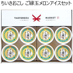 鳥取県 ちいきおこし ご縁玉メロンアイスセット 100g×8個【冬ギフト・お歳暮】【ふるさとの味・中四国】