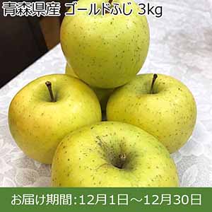 青森県産 ゴールドふじ 3kg【限定50点】【お届け期間：12月1日〜12月30日】 【イオンカード会員限定12月】