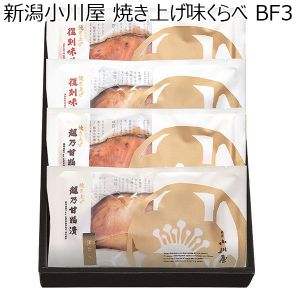 新潟小川屋 焼き上げ味くらべ BF3 焼き上げ越乃甘粕漬さけ×1・銀だら×1、焼き上げ復刻味噌漬さけ×1・銀だら×1【お届け期間 11／11〜1／10】【冬ギフト・お歳暮】【ふるさとの味・北陸信越】