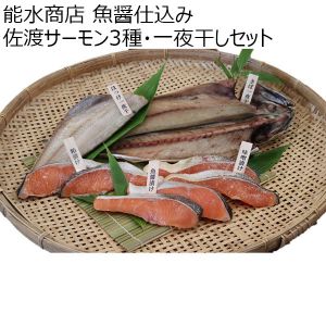 新潟 能水商店 魚醤仕込み 佐渡サーモン3種・一夜干しセット Gー002【お届け期間 11／11〜1／10】【冬ギフト・お歳暮】【ふるさとの味・北陸信越】