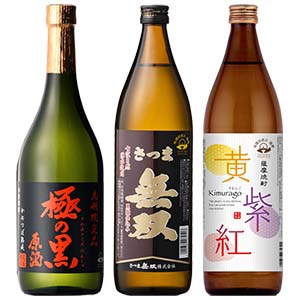 おうちに居ながら蔵巡り倶楽部 芋焼酎12ヵ月コース　さつま無双 本格芋焼酎3種飲みくらべセット