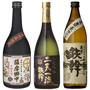 おうちに居ながら蔵巡り倶楽部 芋焼酎12ヵ月コース　オガタマ酒造 本格芋焼酎3種飲みくらべセット