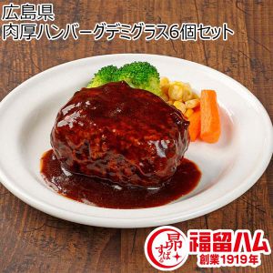 広島県 肉厚ハンバーグデミグラス6個セット 肉厚ハンバーグデミグラス255g×6【ふるさとの味・中四国】