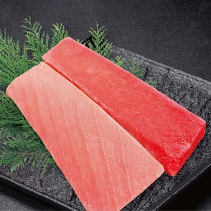 旬とごちそうコース「お肉・海鮮・果物」　青森県大間産 天然本まぐろ 中トロ柵150g 赤身柵150gセット