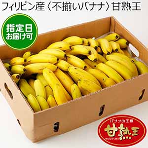 フィリピン産 〈 不揃いバナナ 〉甘熟王  15kg以上 80本前後【おいしいお取り寄せ】