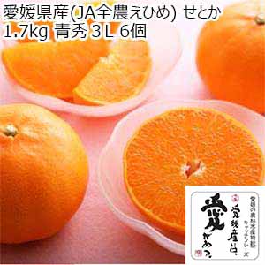 愛媛県産(JA全農えひめ) せとか 1.7kg 青秀3L 6個 【限定100点】【お届け期間：3月1日〜3月15日】【イオンゴールドカード会員さま限定特別セール2月】：商品画像