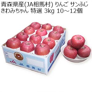 青森県産(JA相馬村) りんご サンふじ きわみちゃん 特選 3kg 10〜12個【限定20点】【お届け期間：2月15日〜3月10日】【イオンゴールドカード会員さま限定特別セール1月】