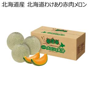 北海道産 北海道わけあり赤肉メロン(お届け期間：8/21〜8/31)【夏の贈りもの・お中元】