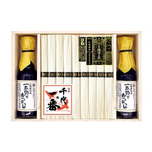 揖保乃糸 特級品(ひね)・千代の一番つゆ詰合せ【夏の贈りもの・お中元】[UO-50C]