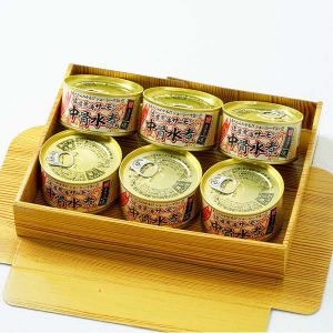 新潟県 能水商店 にいがた佐渡荒海サーモン中骨水煮缶詰6缶セット「お届け期間5/26-8/25」【夏の贈りもの・お中元】【KN】