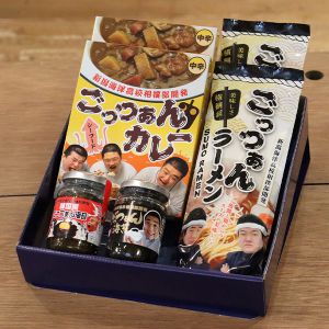 新潟県 能水商店 にいがたごっつぁんセット ごっつぁんカレー中辛(180g入×2個)、ごっつぁんラーメン(2食入×2袋)、ごっつぁん海苔(100入g×1個)、他【夏の贈りもの・お中元】【KN】