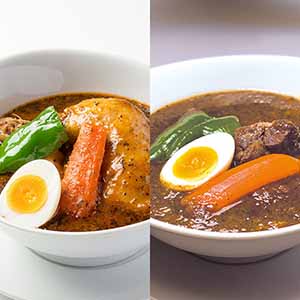 札幌らっきょ チキンスープカレー&らっきょ牛スジスープカレー【おいしいお取り寄せ】
