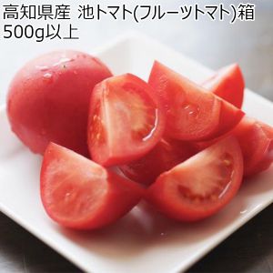 高知県産 池トマト(フルーツトマト)箱 500g以上【お届け期間:5月11日〜5月31日】【NN】