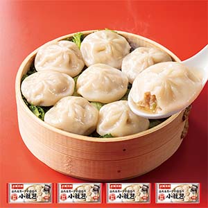 大阪王将 溢れるスープが自慢の小籠包 210g(小籠包200g、たれ5g×2袋)×4(L7502)【大阪王将まつり】【サクワ】