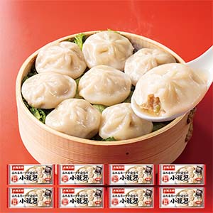 大阪王将 溢れるスープが自慢の小籠包 210g(小籠包200g、たれ5g×2袋)×8(L7503)【大阪王将まつり】【サクワ】