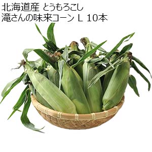 北海道産 とうもろこし 滝さんの味来コーン L 10本【お届け期間：9月1日〜9月30日】【おいしいお取り寄せ】