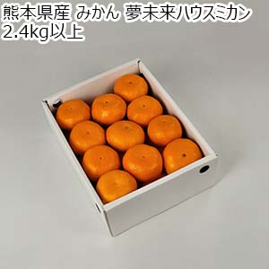 熊本県産 みかん 夢未来ハウスミカン 2.4kg以上【お届け期間：8月4日〜8月11日】【お盆ごちそう特集】