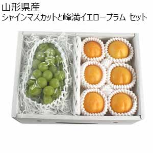 山形県産 シャインマスカットと峰満イエロープラム セット【限定500点】【お届け期間：9月10日〜9月30日】【おいしいお取り寄せ】