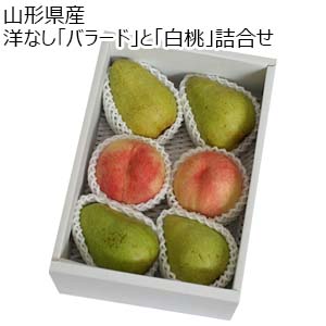 山形県産 洋なし「バラード」と「白桃」詰合せ【限定500点】【お届け期間：9月5日〜9月20日】【おいしいお取り寄せ】