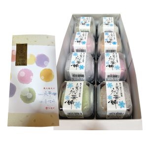 茨城県菓匠宮川久慈川の氷華餅8個入「お届け期間」2025/7/1〜2025/9/10【KN】