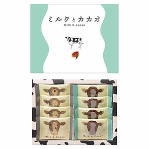 ミルクとカカオのサクサククッキー 8枚[MCS-RO]【春の贈りもの】