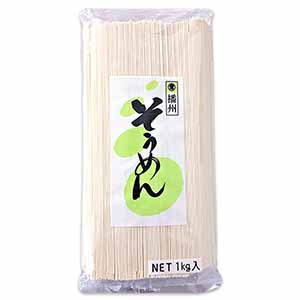 【アウトレット】播州麺のマルツネ (業務用)そうめん 1kg(L7619)【サクワ】