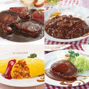 ヨシカミ 洋食セット(ビーフシチュー、ハヤシライスの具、オムライス、ハンバーグ)(L7630)【イオンゴールドカード会員さま限定特別セール7月】【サクワ】