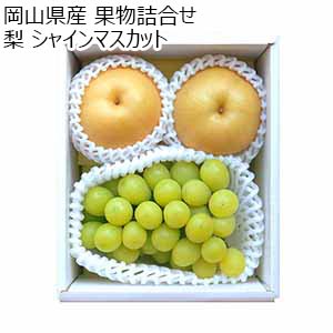 岡山県産 果物詰合せ 梨 シャインマスカット【お届け期間：9月11日〜9月15日】【敬老の日】