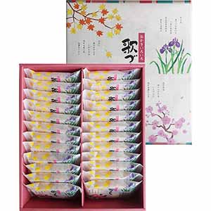 富山柿山 歌づくし(18gx24袋)【お届け期間：9月12日〜9月15日】【敬老の日】