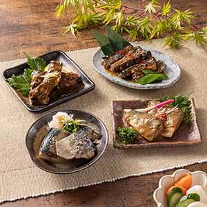 阿部長商店 三陸食堂すぐ食べられる魚惣菜 4種12パック【お届け期間：9月12日〜9月15日】【敬老の日】