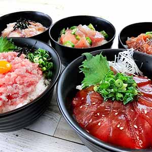 焼津石原水産 まぐろ海鮮5種丼の具10食入【お届け期間：9月12日〜9月15日】【敬老の日】
