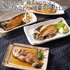 小田原山安 骨までパクっと！お魚詰め合わせ 増量+2P 計12P【限定100点】【お届け期間：8月20日〜8月28日】【サマーセール】