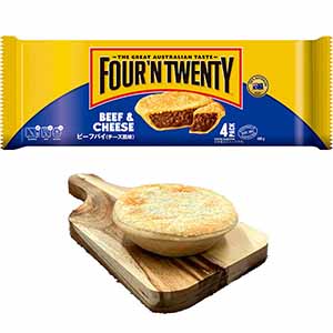 フォーントゥエンティ ビーフパイ チーズ風味 120g×4個入り【＠FROZEN】