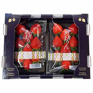 旬とごちそうコース「バイヤー厳選！旬の果物」　埼玉県産 いちご あまりん 平パック230g 2パック入り 1箱