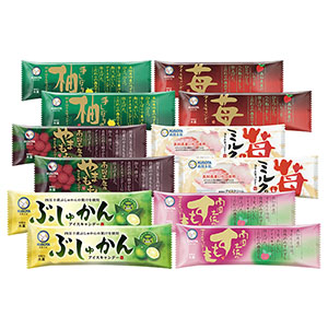 高知久保田食品土佐のフルーツキャンデーセットアイスキャンデー12本(80ml/各2本)ぶしゅかん・すもも・やまもも・苺とミルク・柚子・苺【NN】