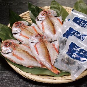 島根鷦鷯屋 一夜干しとしじみ詰合せBのどぐろ4枚(山陰沖産)、大和しじみ60g(冷凍1人前)×4袋(宍道湖産、砂抜き済)【NN】