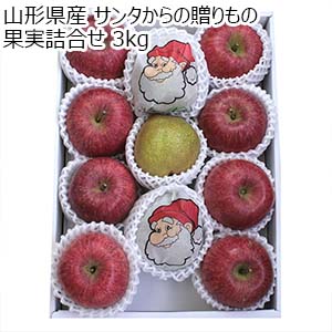 山形県産 サンタからの贈りもの 果実詰合せ 3kg【イオンのクリスマス】
