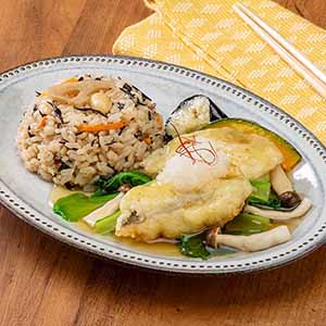 阪急デリカ ワンプレート・デリ ひじきごはんと白身魚のみぞれあん 300g【＠FROZEN】