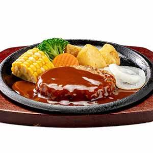 阪急デリカ ワンディッシュ・デリ オリジナルデミソースのハンバーグ 215g【＠FROZEN】