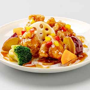 阪急デリカ ワンディッシュ・デリ 彩り野菜と鶏肉の甘酢あん 220g【＠FROZEN】