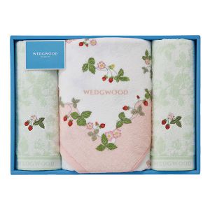 西川 ウェッジウッド ワイルド ストロベリー タオルセット[B1F2]【贈りものカタログ】