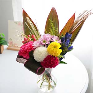 おうちで楽しむブーケの定期便 M 竹中庭園緑化 おうちで楽しむブーケの定期便 M 9月