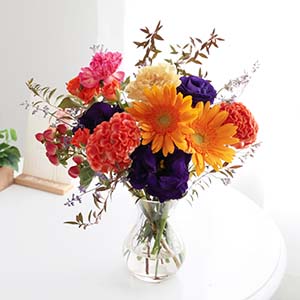 おうちで楽しむブーケの定期便 M 竹中庭園緑化 おうちで楽しむブーケの定期便 M 10月