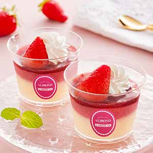 六本木アマンド 苺のプリンパフェ 5個[YF-PP]【イオンのクリスマス】